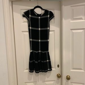 Alice + Olivia Selma plaid sweater dress